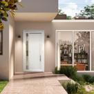 Porta de PVC Pivotante 216x120cm Visione Tecplus100 Brimak Abertura Direita