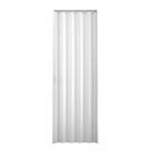 Porta de PVC Sanfonada 210x120cm Branca Plasbil