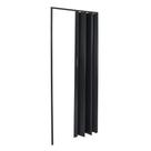 Porta de PVC Sanfonada 210x90cm Preto Relevo Plasbil