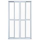 Porta de Sacada de Correr de Alumínio Branco 4 Folhas Hale Esquadrias - 2.10 (A) X 1.50 (L) Porta de Sacada de Correr de Alumínio Branco 4 Folhas Hale Esquadrias - 2.10 (A) X 1.50 (L)