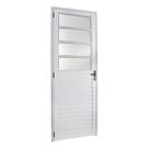 Porta De Sala C Vidro Canelado Direita Branco 210x80 Brimak