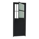 Porta de Sala Linha 25 Vidro Boreal 210cm X 80cm Brimak Abertura Esquerda