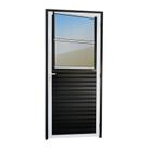 Porta de Sala Super Vidro Reflex 210cm X 86cm Brimak Abertura Esquerda
