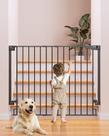 Porta de segurança ajustável Baby Gate Cumbor com 86 cm de altura Porta de segurança ajustável Baby Gate Cumbor com 86 cm de altura