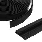 Porta de tela deslizante de vinil Bug Seal Strip Pushglossy de 8,5 m preta