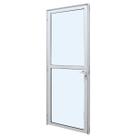 Porta de Vidro PA1 Perfecta 1 Folha 215x80cm Branca Esquerda - 1074-3382 - JAP