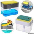 Porta Detergente 2 Em 1 Esponja Limpeza Dispenser Dosador para Detergente