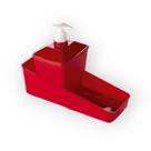 Porta detergente completo vermelho 600 ml Porta detergente completo vermelho 600 ml