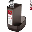 Porta Detergente Dispenser 550ml E Compartimento P/ Esponja Bucha Pia de Cozinha - Ordene Porta Detergente Dispenser 550ml E Compartimento P/ Esponja Bucha Pia de Cozinha - Ordene