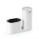 Porta Detergente Dispenser Líquido Esponja Prático com Dosador Arthi Linha Conceito Branco e Cromado Porta Detergente Dispenser Líquido Esponja Prático com Dosador Arthi Linha Conceito Branco e Cromado