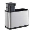 Porta Detergente Dispenser Sabão Utensílios Bucha 3 em 1 Inox 034 Porta Detergente Dispenser Sabão Utensílios Bucha 3 em 1 Inox 034