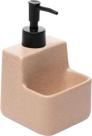 Porta detergente duplo com suporte p/ esponja lyor granilite cerâmica 360ml 220919 Porta detergente duplo com suporte p/ esponja lyor granilite cerâmica 360ml 220919