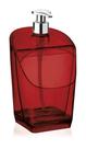 Porta detergente e bucha vermelho translucido uz