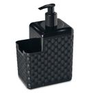 Porta Detergente e Esponja Com Bico Dosador Rattan Preto 25775 Arqplast Porta Detergente e Esponja Com Bico Dosador Rattan Preto 25775 Arqplast