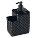 Porta Detergente e Esponja Com Bico Dosador Rattan Preto 25775 Arqplast Porta Detergente e Esponja Com Bico Dosador Rattan Preto 25775 Arqplast