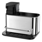 Porta Detergente Inox Dispenser Esponja Bucha Cozinha Pia