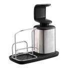 Porta Detergente Líquido Organizador De Pia Com Suporte Porta Esponja 400ml Porta Detergente Líquido Organizador De Pia Com Suporte Porta Esponja 400ml