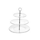 Porta Doces 3 Andares Lyor Renaissance de Cristal 31,5cm