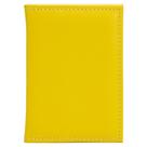Porta documentos couro amarelo