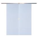 Porta Dupla Branco Prime 210x140 c/ Kit Aluminio