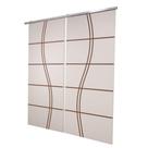 Porta Dupla Branco Prime Frisada Kit Alumínio Fs Duplo - 210x160