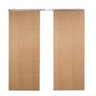 Porta Dupla de Correr P/ Verniz Frisada F01 - 210x180