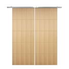 Porta Dupla De Correr P- Verniz Frisada F03 - 210x120