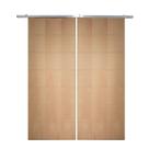 Porta Dupla De Correr P- Verniz Frisada F09 - 210x120