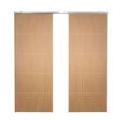 Porta Dupla De Correr P- Verniz Frisada Fs Duplo - 210x140