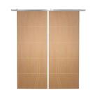 Porta Dupla De Correr P- Verniz Frisada Fs Duplo - 210x160