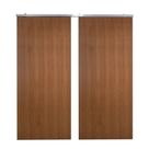 Porta Dupla De Correr P- Verniz Kit Alumínios 210x180
