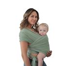 Porta-embrulhos para bebês Mushie Roman Green Organic Cotton 5,4 m Porta-embrulhos para bebês Mushie Roman Green Organic Cotton 5,4 m