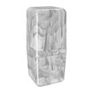 Porta Escova com Tampa Cube Cinza Mármore 20877/0480 Coza Porta Escova com Tampa Cube Cinza Mármore 20877/0480 Coza