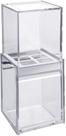 Porta escova/cr dent c/sobretampa quadrata crom* - brinox