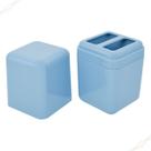 Porta Escova Creme Dental Copo Suporte com Tampa Organizador Pia Cube