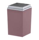 Porta Escova de Acrílico Quadrado Rose Gold Bagno 13X7,5CM