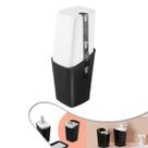 Porta Escova De Dente Creme Dental Com Tampa Pia Banheiro Preto - 10421 Coza Porta Escova De Dente Creme Dental Com Tampa Pia Banheiro Preto - 10421 Coza