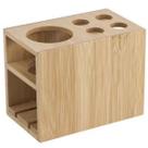 Porta Escova De Dente E Pasta Em Bambu Organizador Ecológico Ecokitchen Mimostyle
