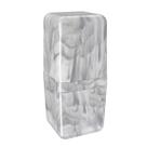 Porta Escova de Dentes Cube Com Tampa Mármore 20877/0480 Coza Porta Escova de Dentes Cube Com Tampa Mármore 20877/0480 Coza