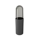 Porta Escova Dente Com Tampa Serene Cinza Chumbo - Coza