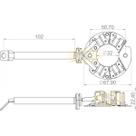 Porta escova do motor de partida Chevrolet S10 1998 a 2000