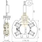 Porta escova do motor de partida Fiat Bravo 2010 a 2016