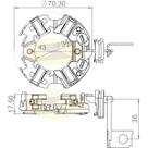 Porta escova do motor de partida Fiat Doblo 2001 a 2019
