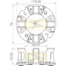 Porta escova do motor de partida Ford Cargo 2006 a 2011 Porta escova do motor de partida Ford Cargo 2006 a 2011
