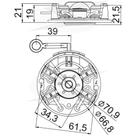 Porta escova do motor de partida Ford Ecosport 2012 a 2019 Porta escova do motor de partida Ford Ecosport 2012 a 2019