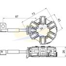 Porta escova do motor de partida Ford F-350 1960 a 2011