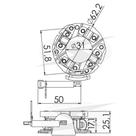 Porta escova do motor de partida Ford Focus 2013 a 2022