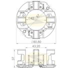 Porta escova do motor de partida Volvo Nh 12 420 1999 a 2003