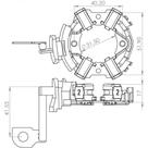 Porta escova do motor de partida Vw Passat 1974 a 2020
