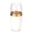Porta Escova E Pasta Com Tampa Transparente Dourado 500ml Arthi